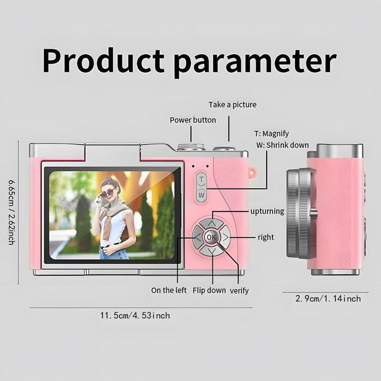 Compact 1080P Flip Screen Digital Camera